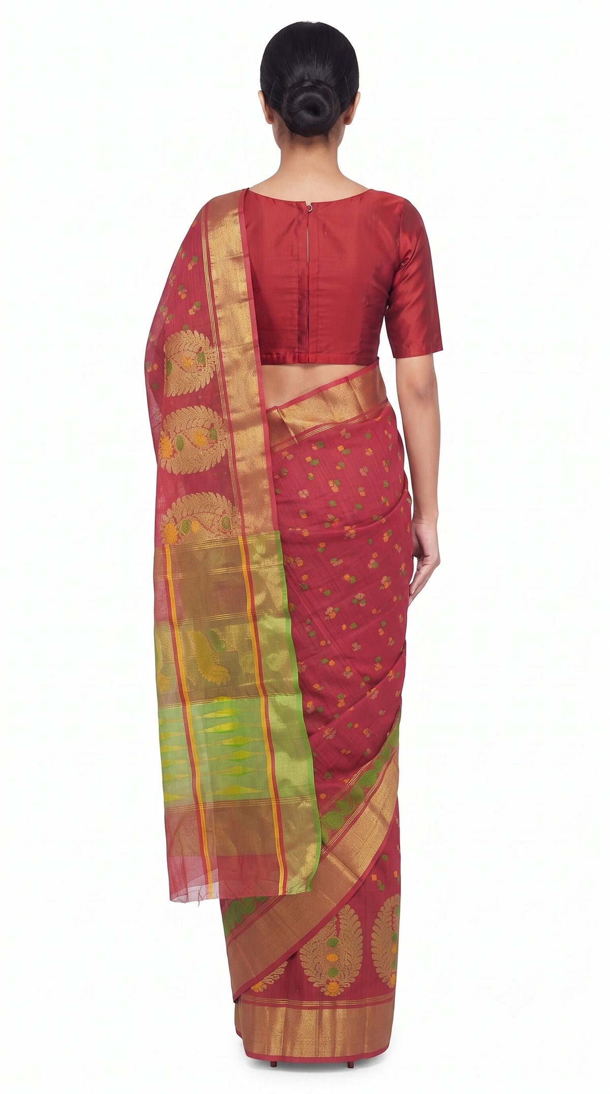 Pradip Fabrics Ethnic Women's Tant Jamdani Saree