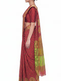 Pradip Fabrics Ethnic Women's Tant Jamdani Saree