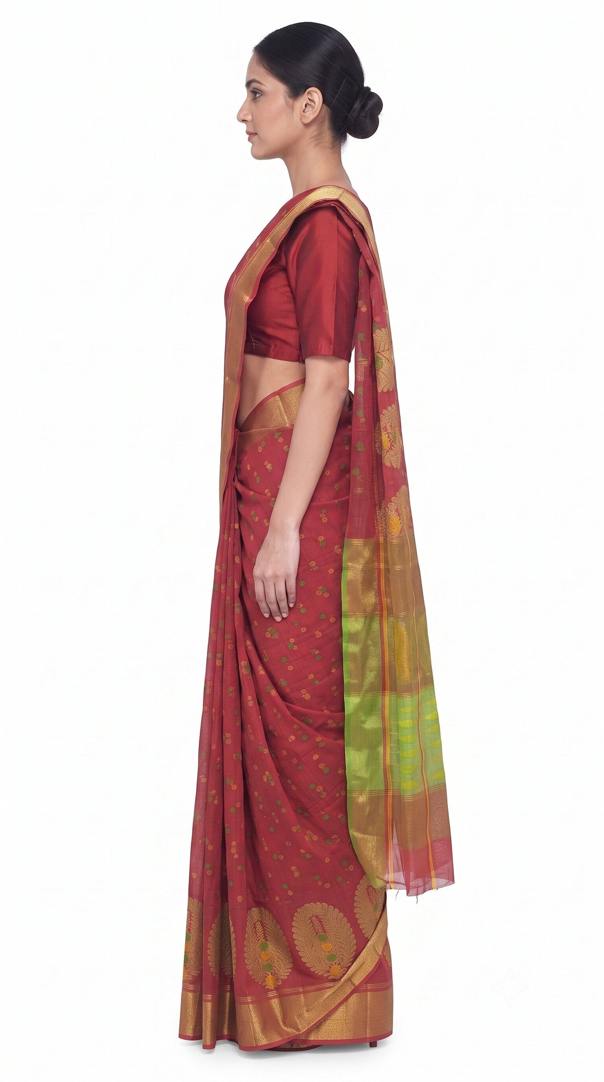Pradip Fabrics Ethnic Women's Tant Jamdani Saree