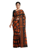 Pradip Fabrics Floral Print Jamdani Silk Blend Saree