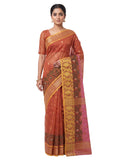 Pradip Fabrics Floral Print Jamdani Silk Blend Saree