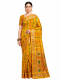 Pradip Fabrics Woven Tant Silk Blend Saree