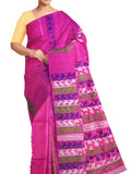Pradip Fabrics Ethnic Women's Tant Jamdani Saree