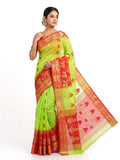 Pradip Fabrics Bengal Tant Tussar Silk Saree for Women