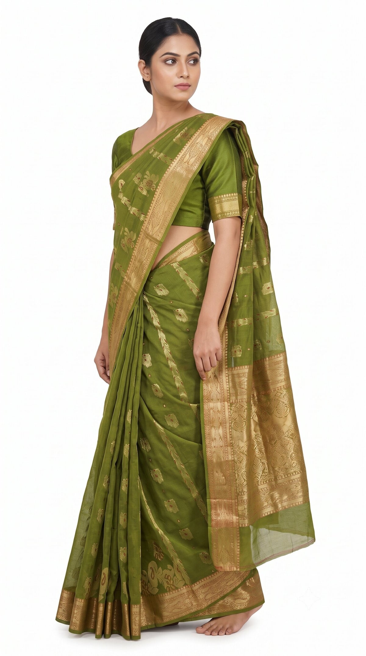 Pradip Fabrics Ethnic Women's Tant Cotton Saree