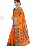 Pradip Fabrics Ethnic Women's Tant Cotton Silk Saree
