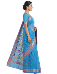 Pradip Fabrics Ethnic Women's Tant Silk  Wedding, Party Baluchuri Saree 