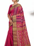 Pradip Fabrics Ethnic Women's Tant Cotton Silk Saree