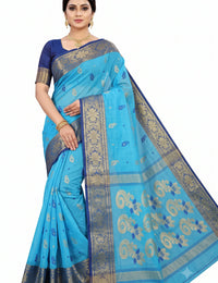Pradip Fabrics Ethnic Women's Tant Cotton Saree