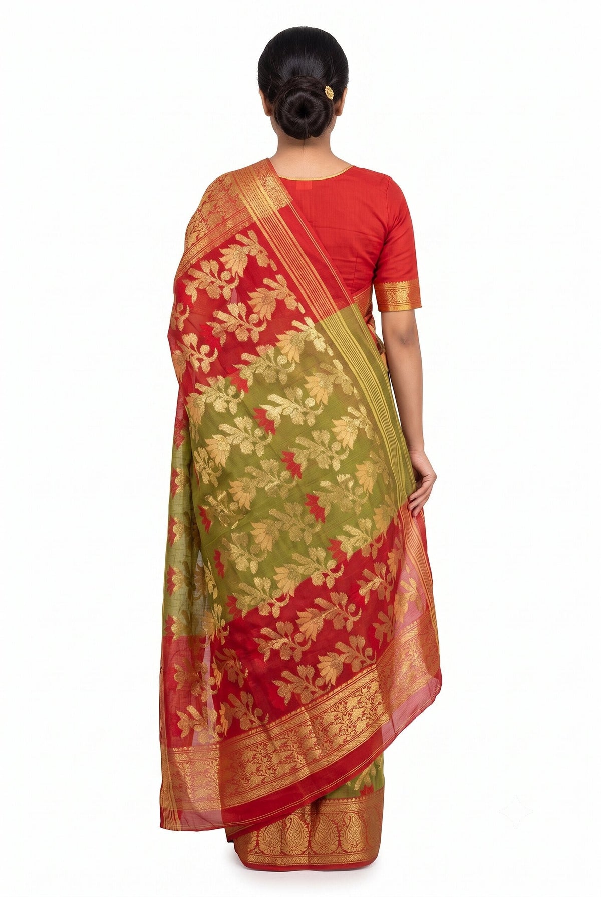 Pradip Fabrics Traditional Woven Cotton Blend Saree