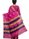 Pradip Fabrics Ethnic Women's Tant Silk Jamdani Saree