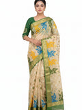 Pradip Fabrics Ethnic Women's Tant Silk Baluchuri Saree
