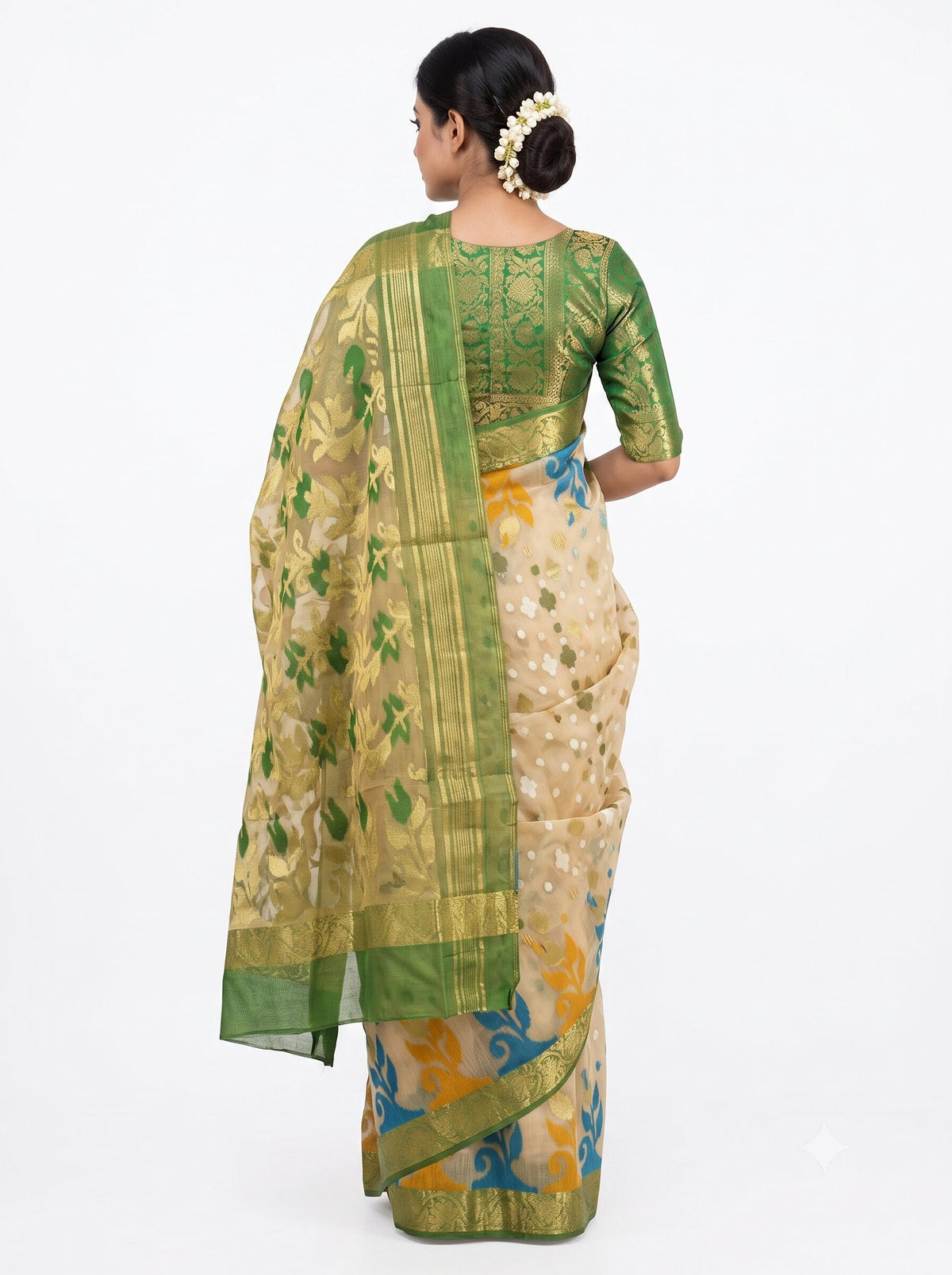 Pradip Fabrics Ethnic Women's Tant Silk Baluchuri Saree