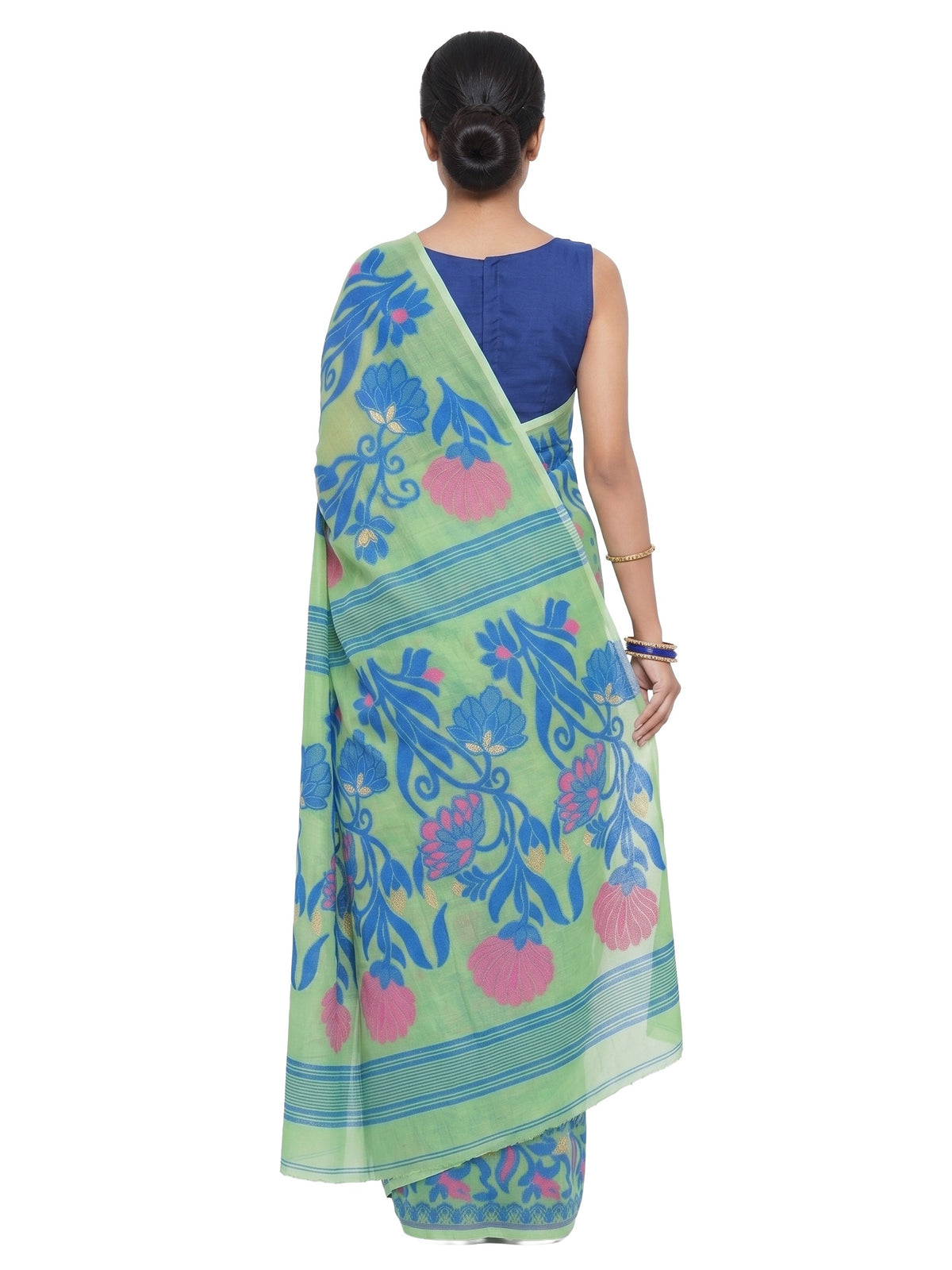Pradip Fabrics Woven Tant Cotton Silk Saree