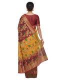 Pradip Fabrics Woven Tant Silk Blend Saree