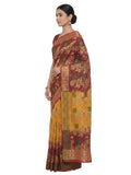 Pradip Fabrics Woven Tant Silk Blend Saree