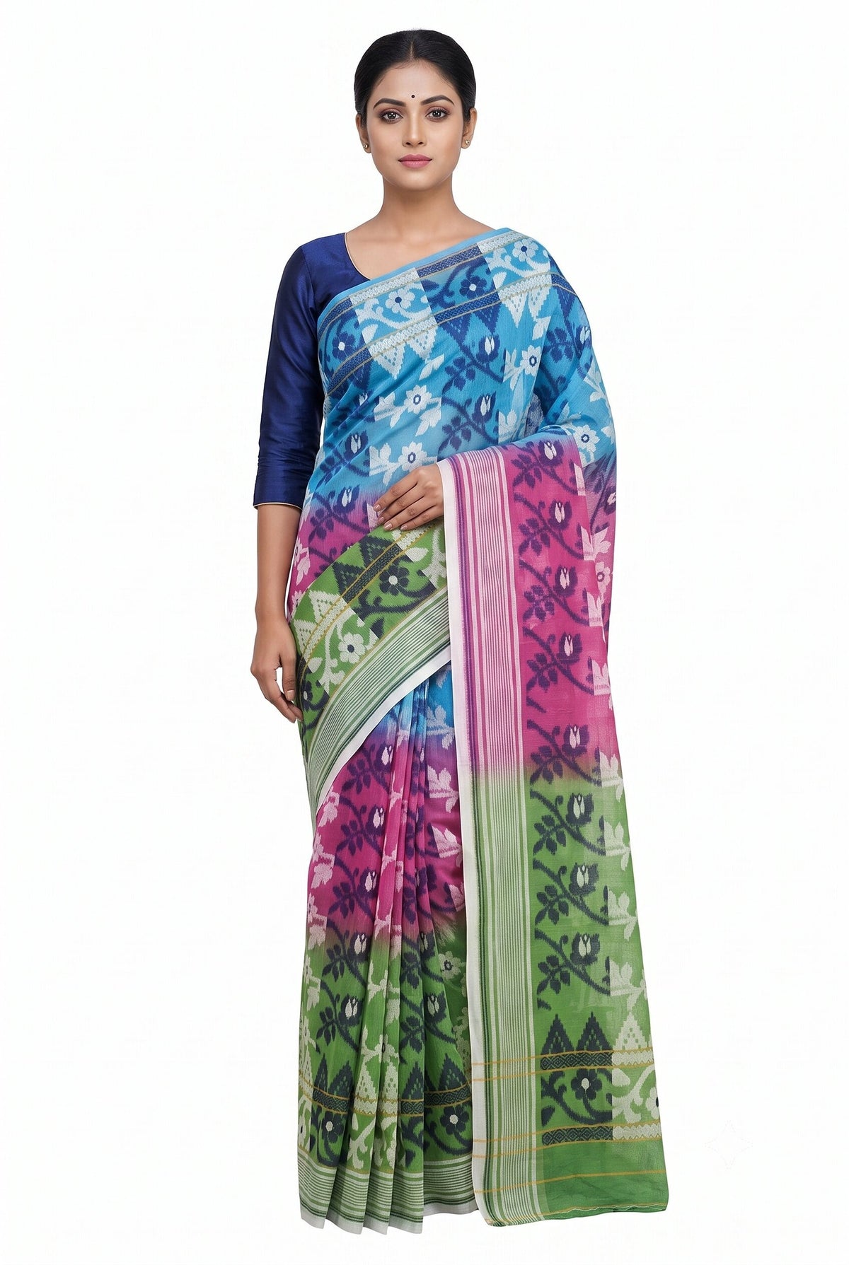 Pradip Fabrics Printed Handloom Pure Cotton Saree