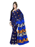 Pradip Fabrics Floral Print Jamdani Cotton Silk Saree