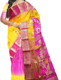 Pradip Fabrics Premium Tant Silk Saree for Women