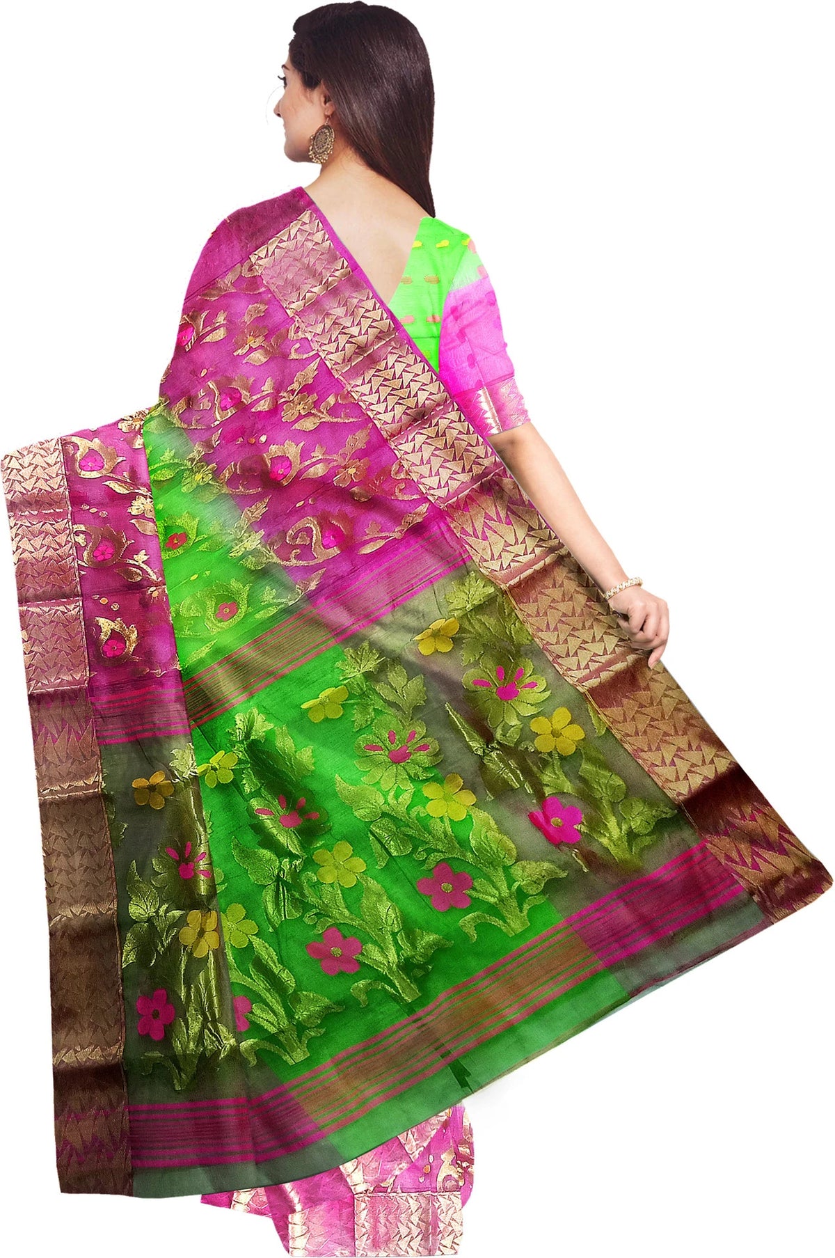 Pradip Fabrics Premium Tant Silk Saree for Women