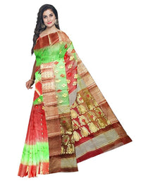 Pradip Fabrics Handloom Tant Baluchuri Saree for Women