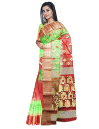 Pradip Fabrics Handloom Tant Baluchuri Saree for Women