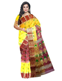 Pradip Fabrics Ethnic Women's Tant Tussar Silk Saree