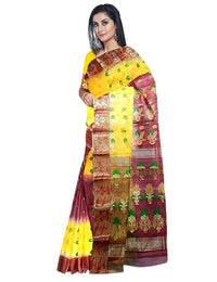 Pradip Fabrics Ethnic Women's Tant Tussar Silk Saree