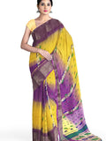 Pradip Fabrics Traditional Cotton Handloom Saree with Ethnic Motifs 
