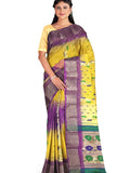 Pradip Fabrics Traditional Cotton Handloom Saree with Ethnic Motifs 