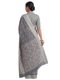 Pradip Fabrics Applique Handloom Cotton Silk Saree