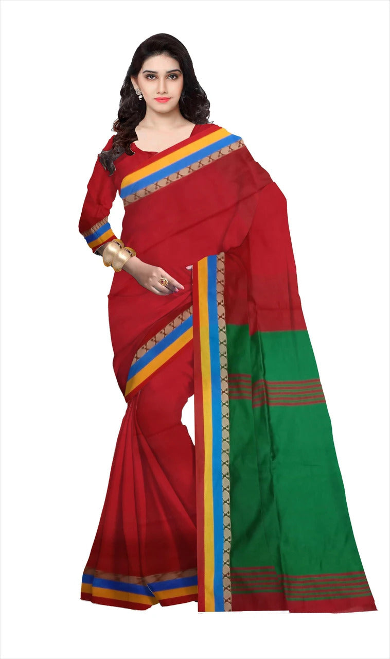 Pradip Fabrics Ethnic Women's Bengal Tant Silk Saree 