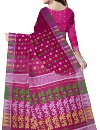 Pradip Fabrics Ethnic Women's Tant Cotton Dhakai Jamdami Saree