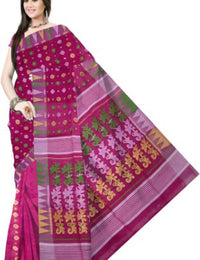 Pradip Fabrics Ethnic Women's Tant Cotton Dhakai Jamdami Saree