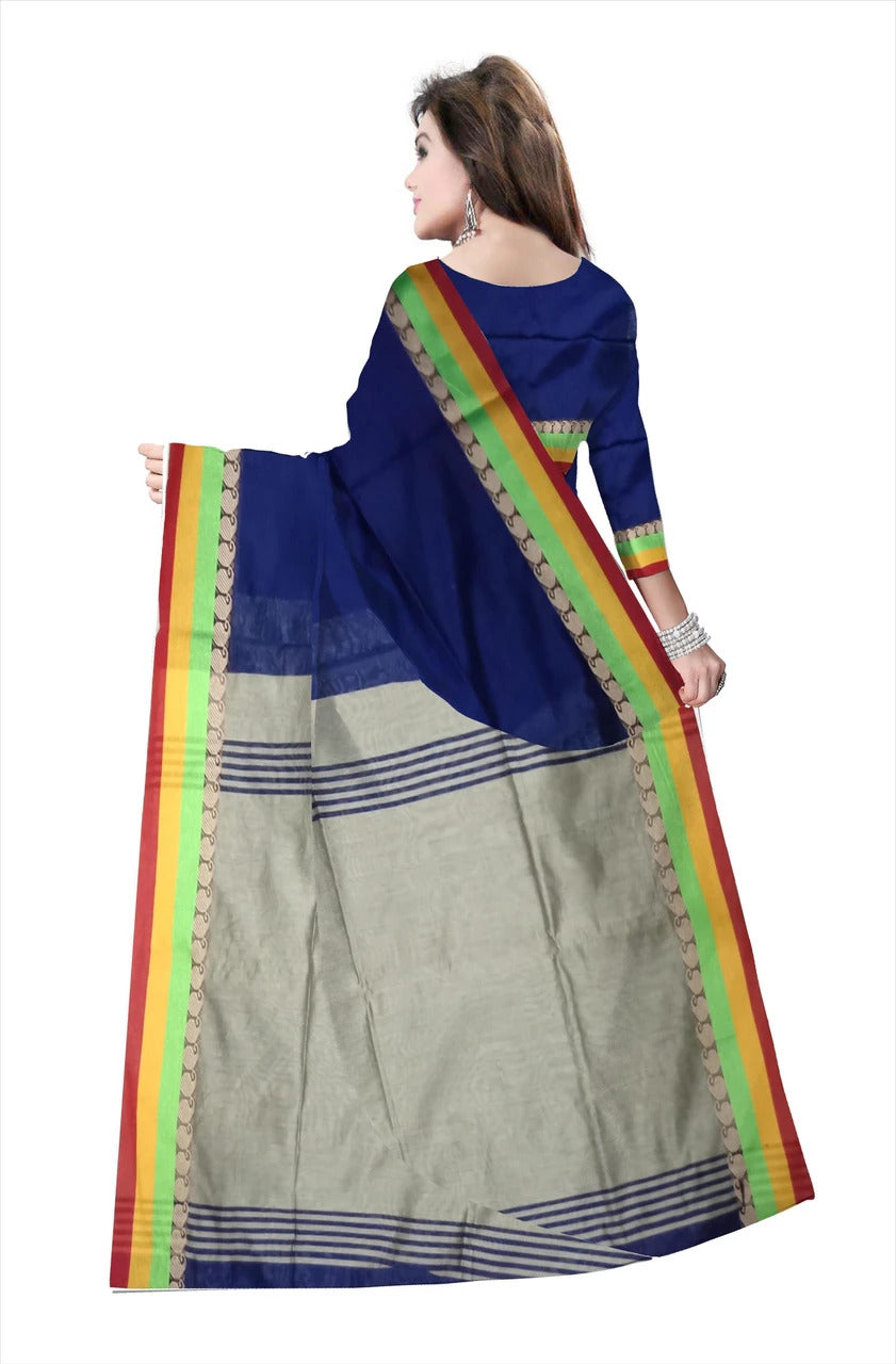 Pradip Fabrics Ethnic Women's Bengal Tant Silk Saree 