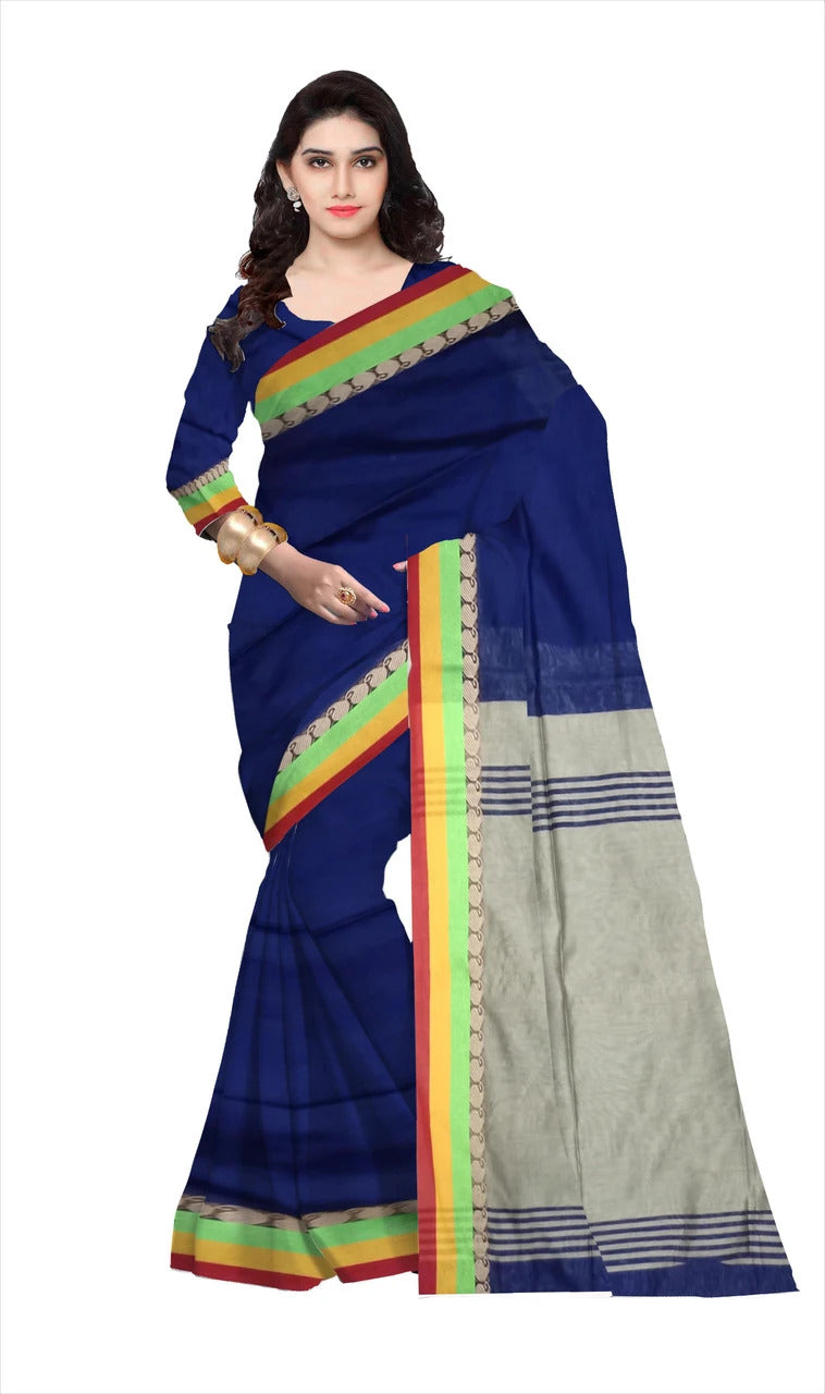 Pradip Fabrics Ethnic Women's Bengal Tant Silk Saree 