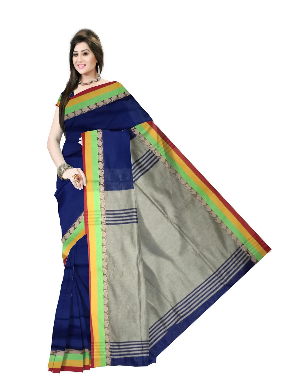 Pradip Fabrics Ethnic Women's Bengal Tant Silk Saree 