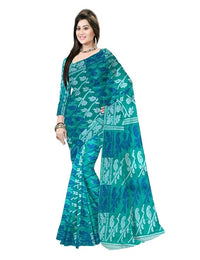 Pradip Fabrics Ethnic Women's Tant Cotton Dhakai Jamdami Saree
