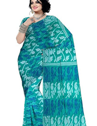 Pradip Fabrics Ethnic Women's Tant Cotton Dhakai Jamdami Saree