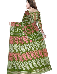 Pradip Fabrics Ethnic Women's Tant Cotton Dhakai Jamdami Saree