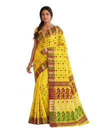 Pradip Fabrics Ethnic Women's Tant Cotton Dhakai Jamdami Saree