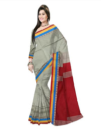 Pradip Fabrics Ethnic Women's Bengal Tant Silk Saree 