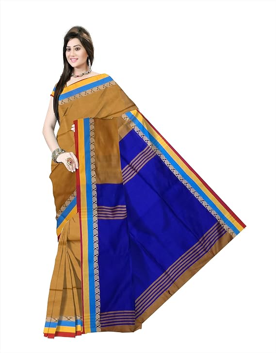 Pradip Fabrics Ethnic Women's Bengal Tant Silk Saree 