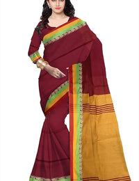 Pradip Fabrics Ethnic Women's Bengal Tant Silk Saree 