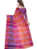 Pradip Fabrics Ethnic Women's Tant Cotton All Over Dhakai Jamdani Purple, Pink and Orange Color Saree