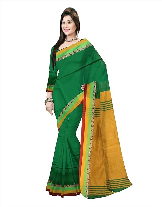 Pradip Fabrics Ethnic Women's Bengal Tant Silk Saree 