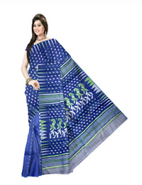 Pradip Fabrics Floral Print Tant Silk Blend Saree