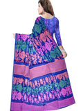 Pradip Fabrics Floral Print Tant Silk Blend Saree