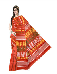 Pradip Fabrics Floral Print Tant Silk Blend Saree