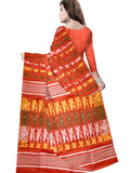 Pradip Fabrics Floral Print Tant Silk Blend Saree